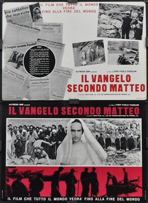 #ad Gospel According To St. Matthew 1964 18X27 7 ITALIAN PHOTOBUSTA MOVIE POSTERS $500.00