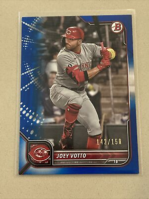 #ad 2022 Bowman Joey Votto 150 Blue Parallel #1 $5.77