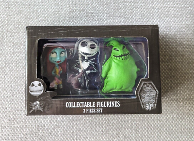 #ad The Nightmare Before Christmas 3 Piece Collectable Figurine Set Jack Sally Oogie $24.95