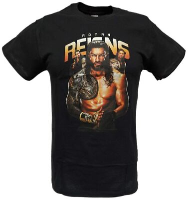 #ad Roman Reigns Three Pose Mens Black T shirt $16.99
