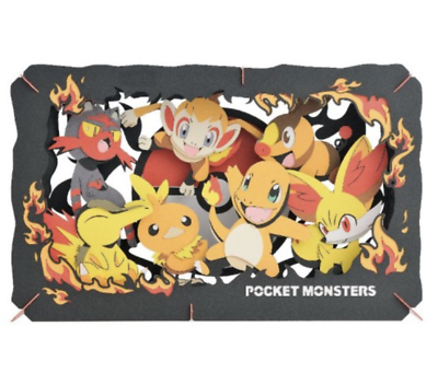 #ad PAPER THEATER Pocket Monsters POKEMON TYPE: Fire PT L07 $24.00