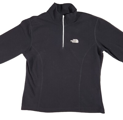 #ad The North Face Womens Small Black 1 4 Zip Fleece Pullover Lightweight $8.50