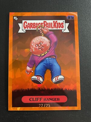#ad Garbage Pail Kids 181a Cliff Hanger Orange 22 25 2022 Sapphire Series 3 GPK $85.00