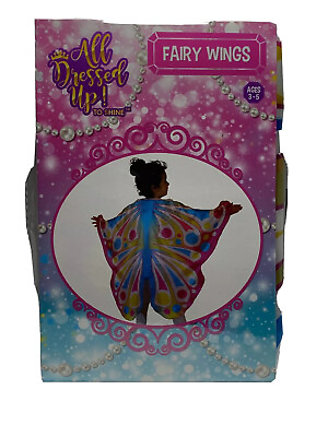 #ad Girls Butterfly Wings Cape Shawl Fairy Cloak Costume Party Fancy Dress Up $8.11