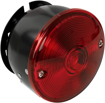 #ad Universal Mount Trailer Round Light RV Stop Tail Turn Lamp Lighting 3 7 8quot; Red $16.63
