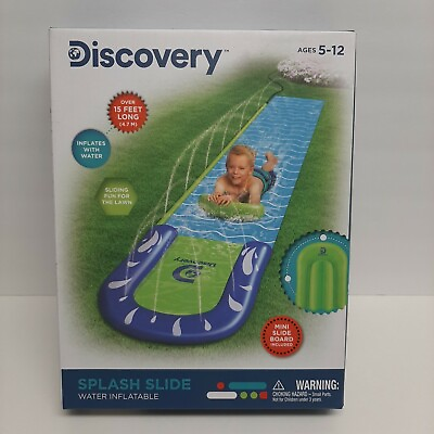 #ad Inflatable water Discover Splash Water Slide Inflatable 15 ft. Sliding $20.48