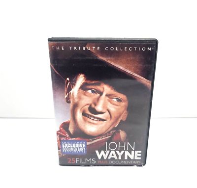 #ad John Wayne: The Tribute Collection DVD 2011 Mill Creek 4 Disc Set 25 Films $9.99