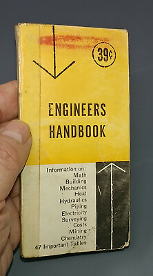 #ad The Engineer#x27;s Vest Pocket Book by Thomas Spalding and Pavlovich 1960 PB $9.90