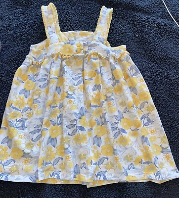#ad Cynthia Rowley 3T Toddler Girls Floral Blue Yellow Casual Dress $12.00