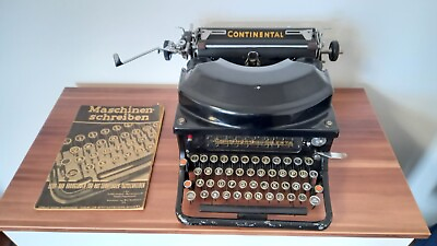 #ad Vintage typewriter Continental Silenta German keyboard 1930s Germany. $200.00