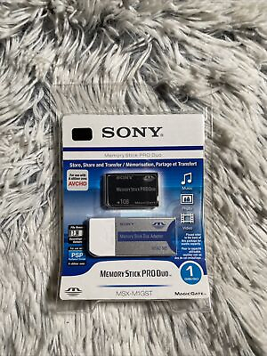 #ad Sony Memory Stick Pro Duo 1GB MSX M1GST Reader $27.99