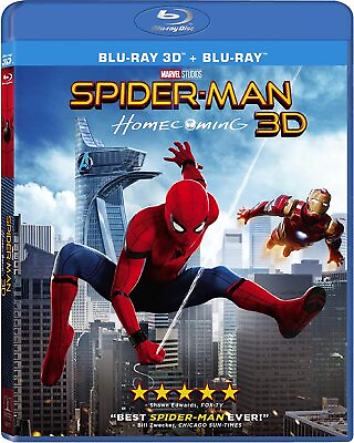 #ad New Spiderman Homecoming 3D Blu ray Digital $10.00
