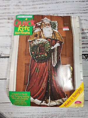 #ad New Daisy Kingdom Vintage Santa Door Panel Father Christmas #1122 26.5quot;x56 $8.99