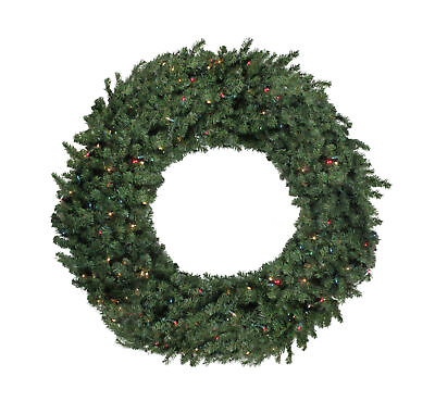 #ad Northlight 60quot; Commercial Canadian Pine Artificial Christmas Wreath Multi Lights $210.49