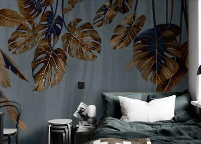 #ad 3D Palm Leaves Wallpaper Wall Mural Removable Self adhesive Sticker 229 AU $349.99