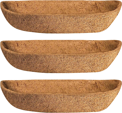 #ad 3 Packs Coco LinerWall Basket Planter Liner Coco Liner Roll Hanging Basket Pad $34.99