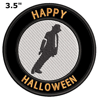 #ad Halloween Patch Michael Jackson Embroidered Iron on Applique Halloween Funny $5.00