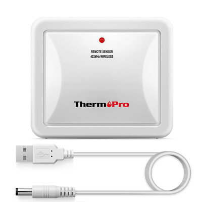 #ad ThermoPro TX 4 Outdoor Sensor Transmitter for TP60S TP63 TP63A Accessory Only $14.99