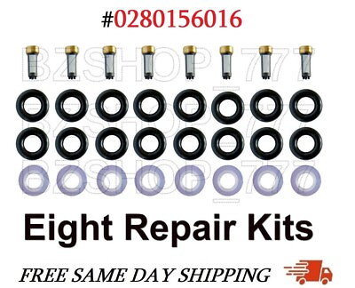 #ad OEM 8x Fuel Injector Repair Kits For 2000 08 MERCEDES G S CL ML SL CLK 5.0L 4.3L $27.00