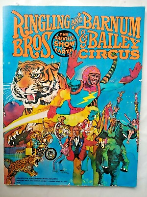 #ad 1978 Ringling Bros and Barnum amp; Bailey Program amp; Hat 108 Edition Orig $12.95