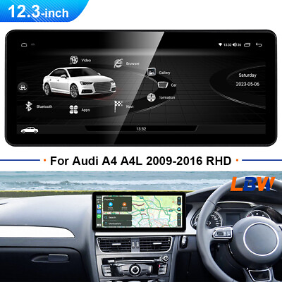#ad For Audi A4 A4L 2009 16 RHD 12.3#x27;#x27; Radio Stereo Auto Wifi Android Car GPS 2G32G $421.72