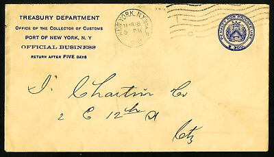 #ad US Stamps Official Business 1910 Private Use Cover March 18 1910 $50.00
