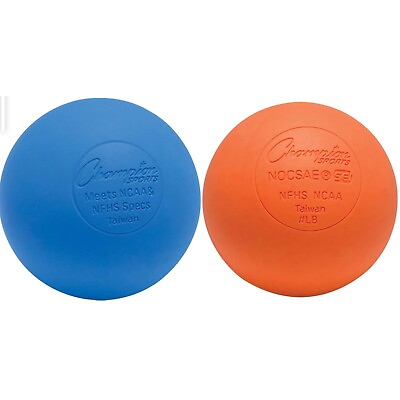 #ad Champion Sports Official Lacrosse Ball Color Blue And Orange Set of 2 $11.99