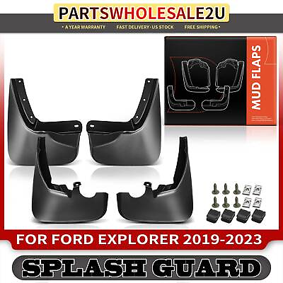 #ad 4pcs Front amp; Rear LH RH Splash Guards Mud Flaps for Ford Explorer 2019 2020 2023 $28.99