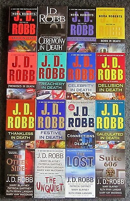#ad Lot Of 16 J.D. Robb Paperback Books In Death Series Eve Dallas FREESHIP $29.95