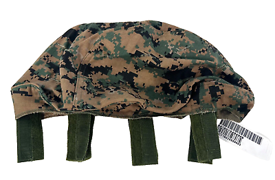 #ad New USMC Marines Desert Woodland MARPAT Reversible LWH Helmet Cover Medium Large $44.75