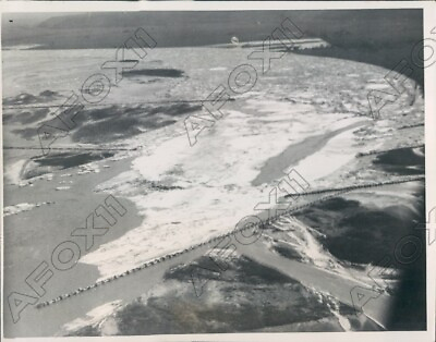 #ad 1936 Ice Jams on Missouri River Blocked Flow of the Swollen River Press Photo $15.00