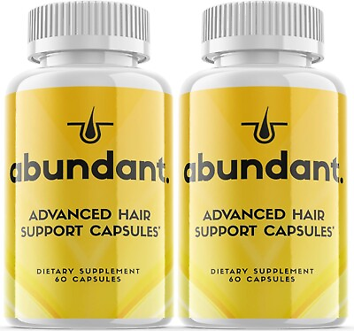 #ad 2 Pack Abundant Supplement Pills Support Healthy Hair Growth 120 Capsules $49.83