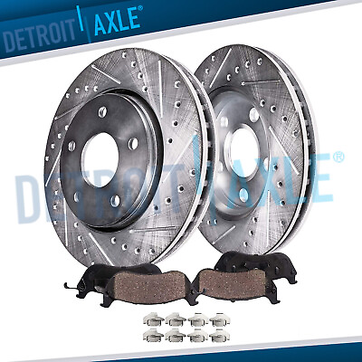 Front Drilled Rotors Brake Pads for Toyota Sienna Highlander Lexus RX350 NX300 $138.43