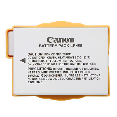 #ad Genuine Canon OEM LP E8 Battery For Rebel T2i T3i T4i T5i $21.99