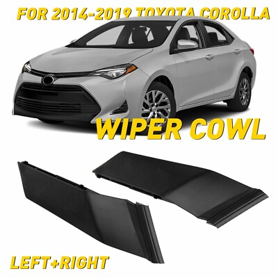 #ad 1 Pair Front Wiper Side Cowl Extension Cover Trim For Toyota Corolla 2014 2019 $12.99