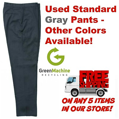 #ad Used Uniform Work Pants Cintas Redkap Unifirst Gamp;K Dickies and others GRAY $7.49