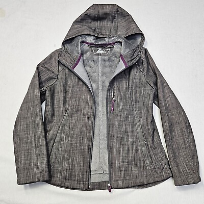 #ad ZeroXposur Insulated Gray Full Zip Hooded Jacket Women#x27;s Size M 117732 $27.95