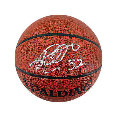 #ad #ad Karl Malone Utah Jazz Autographed Spalding Indoor Outdoor Basketball JSA $249.99