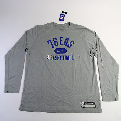 #ad Philadelphia 76ers Nike NBA Authentics Dri Fit Long Sleeve Shirt Men#x27;s New $21.12