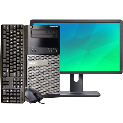 #ad Dell Desktop Computer Tower Up To 16GB RAM 1TB HDD SSD 22in LCD Windows 10 Pro $195.48