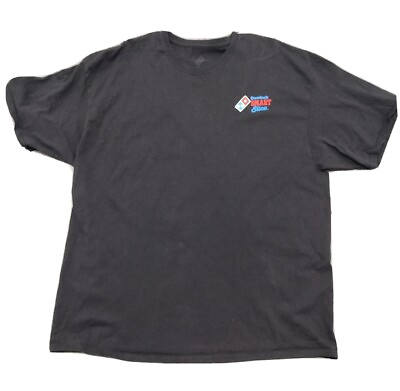 #ad Domino#x27;s Pizza T Shirt XXL Smart Slice Black Limited Graphic Delivery Uniform $12.60