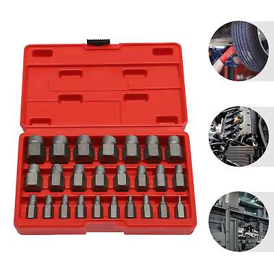 #ad 25 Pack Screw Extractor Set ， Hex Head Multi Spline Easy Out Bolt Extractor Set $39.90