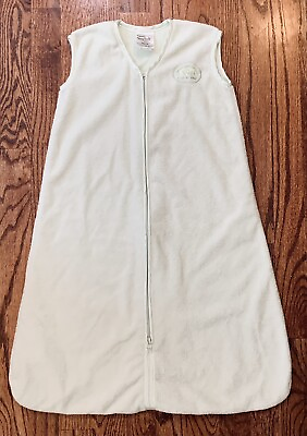 #ad Halo Sleepsack Wearable Blanket Size M 6 12m Unisex Mint Green Soft Fleece Satin $13.99