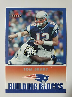 #ad 2002 Fleer Tom Brady BUILDING BLOCKS 2ND YEAR CARD card #256 $12.99
