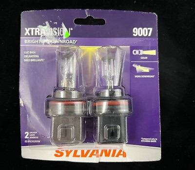 #ad Sylvania 9007 XtraVision High Performance Halogen Headlight Pair Set 2 Bulbs $16.00