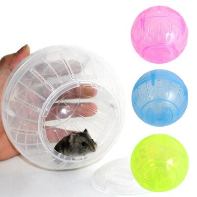 #ad Hamster Running Ball Small Animal Accessories Solid Plastic Exercise Cage $7.43
