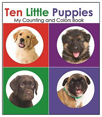 #ad Ten Little Puppies My Counting and Colors Book Tiny Tutors $4.96