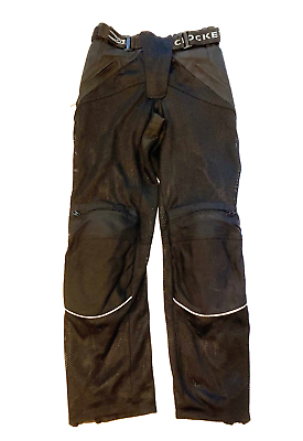 #ad Joe Rocket Womens Motorcycle Pants Size S 8 Black Knee Padded Mesh Zippers 28x30 $52.40