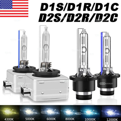 #ad 2x D1S D1R D2S D2C 6000K 8000K OEM Replacement Xenon Headlight Light Bulbs Lamps $13.99