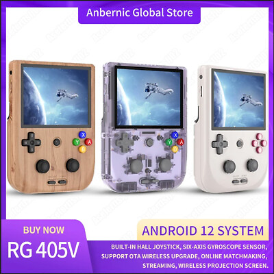 #ad ANBERNIC RG405V Handheld Game Console 4quot; IPS Touch Screen 128GB GamePlay 5500mAh $115.59